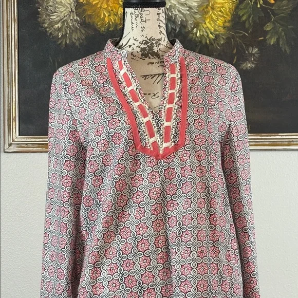 Saint Tropez West | Tops | 22 Saint Tropez West Medium Ivory Blue Pink ...